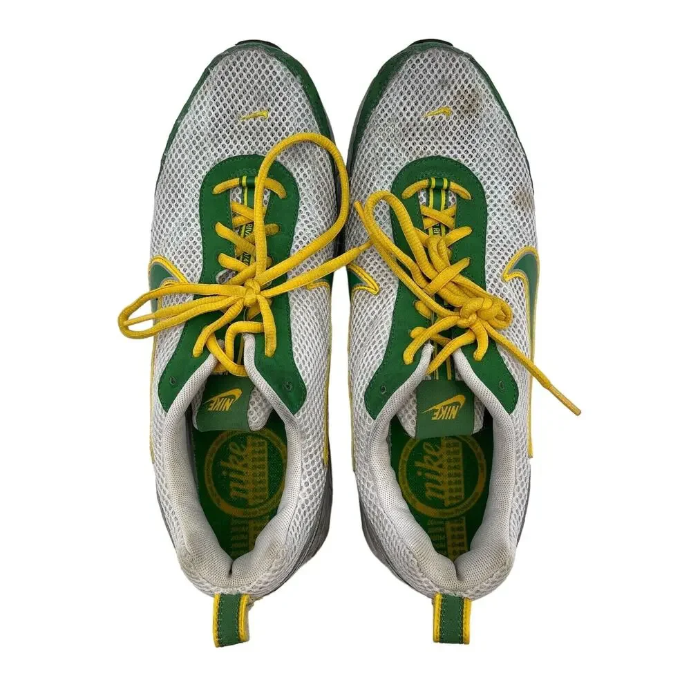 Size 12 - Nike Air Coos 315399-131 Green White Yellow Mens Running Shoes